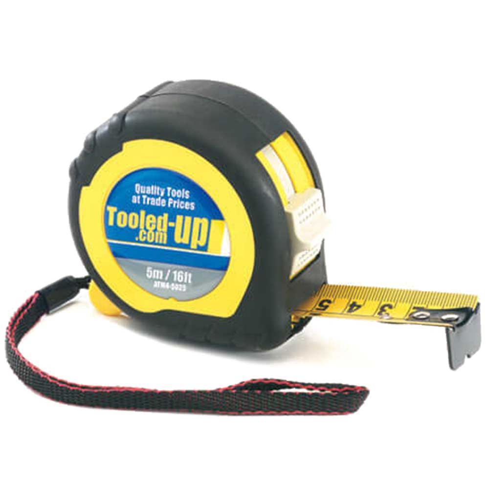 Image of Tooled-Up Quality 5 Metre / 16 Feet Tape Measure