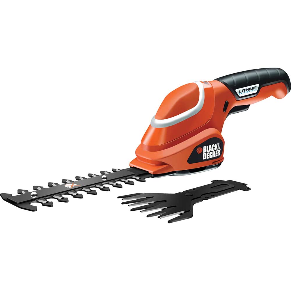 Black & Decker GSL 700 7v Cordless Shear Shrubber with Integral Lithium Ion Battery 1.2ah