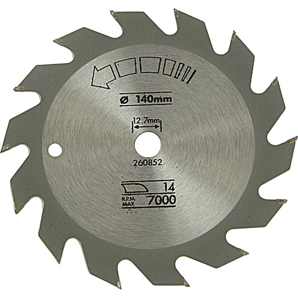 Image of Black & Decker X13000 Rip Circular Saw Blade 140mm with 12.7mm Bore & 14 Teeth