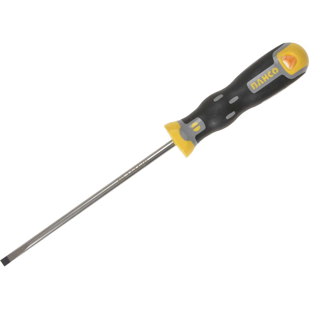 Image of Bahco Tekno+ 4 x 250mm Parallel Slotted Screwdriver with Round Shank