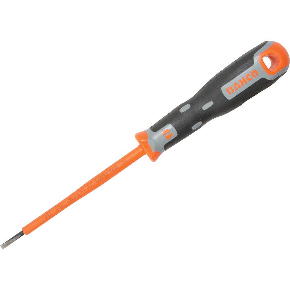 Image of Bahco Tekno+ 3 x 100mm VDE Insulated Slotted Screwdriver 1000v