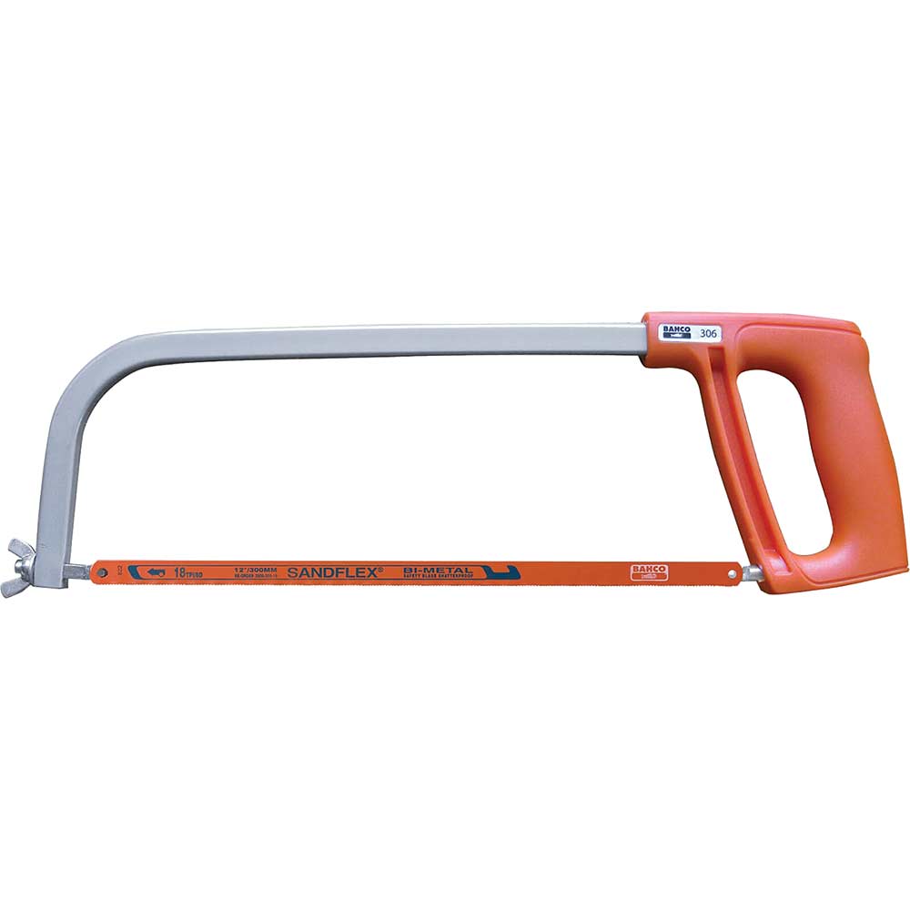 Image of Bahco DIY Adjustable Hacksaw 24tpi 12&quot;