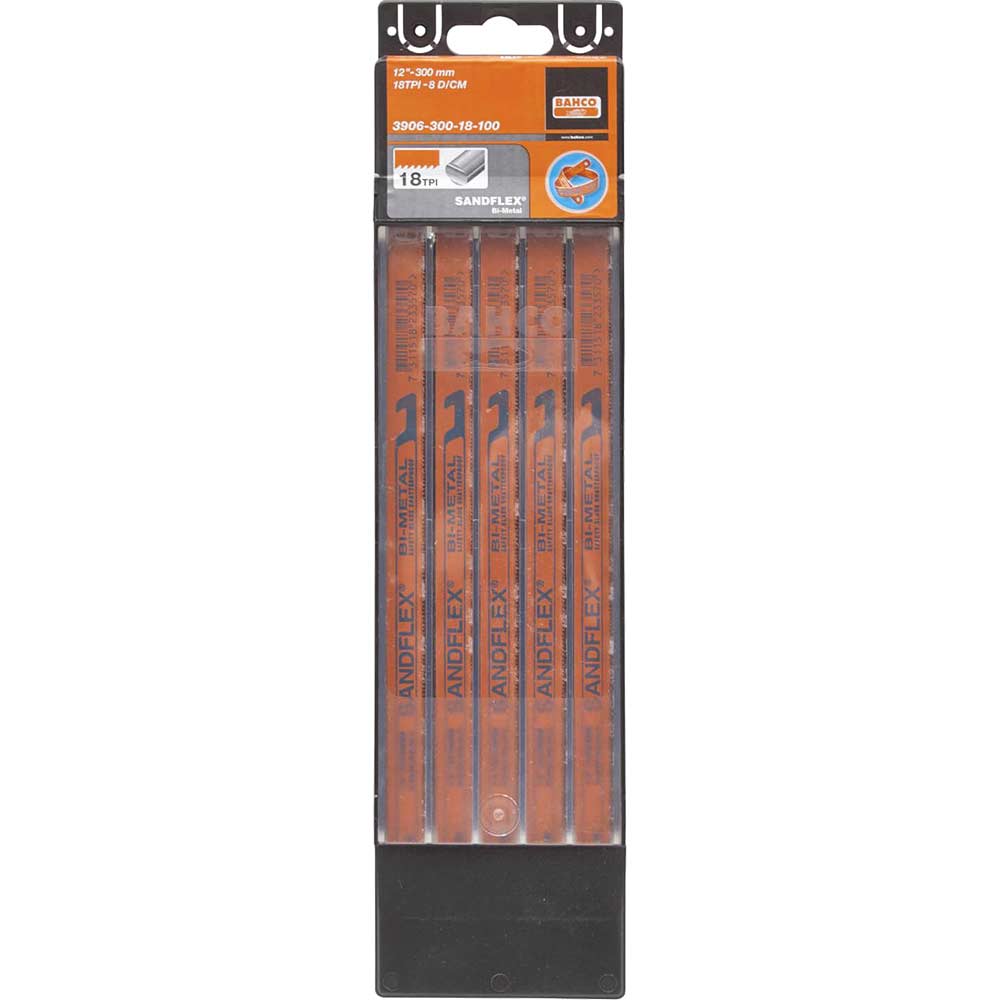 Bahco Sandflex Hacksaw Blades 12" x 24tpi Pack 100