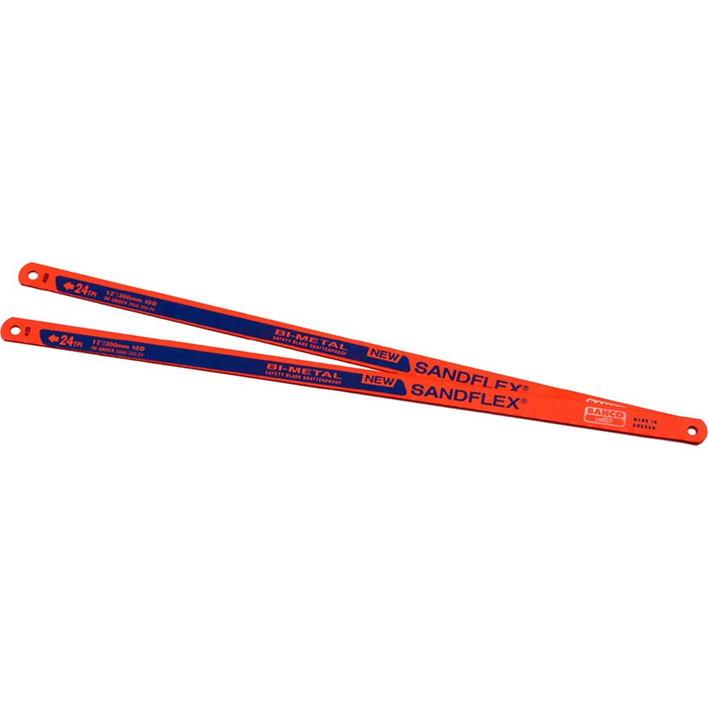 Bahco Sandflex Hacksaw Blades 12" x 24tpi Pack 2