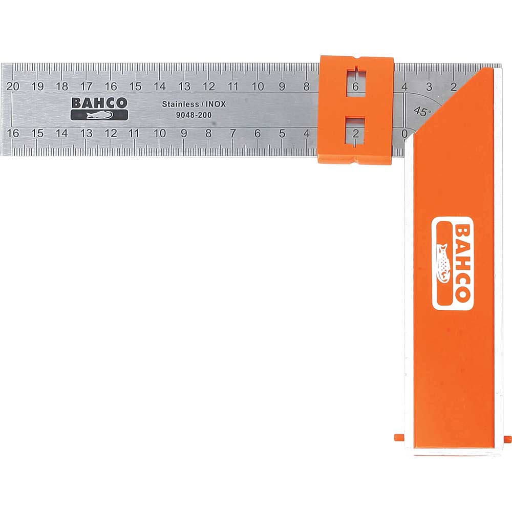 Bahco Aluminium Block & Steel Try Square 250mm