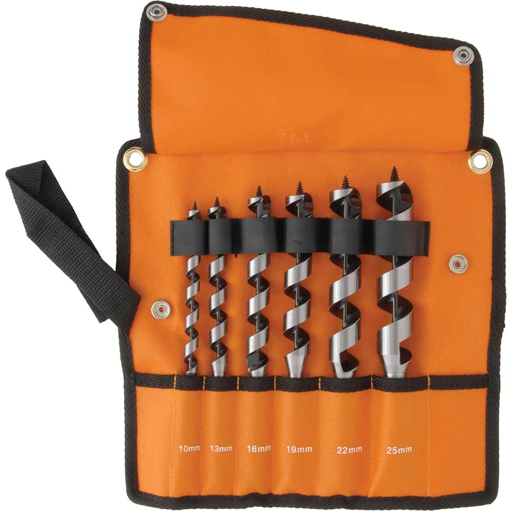 Image of Bahco 6 Piece Auger Drill Bit Set 10 - 25mm