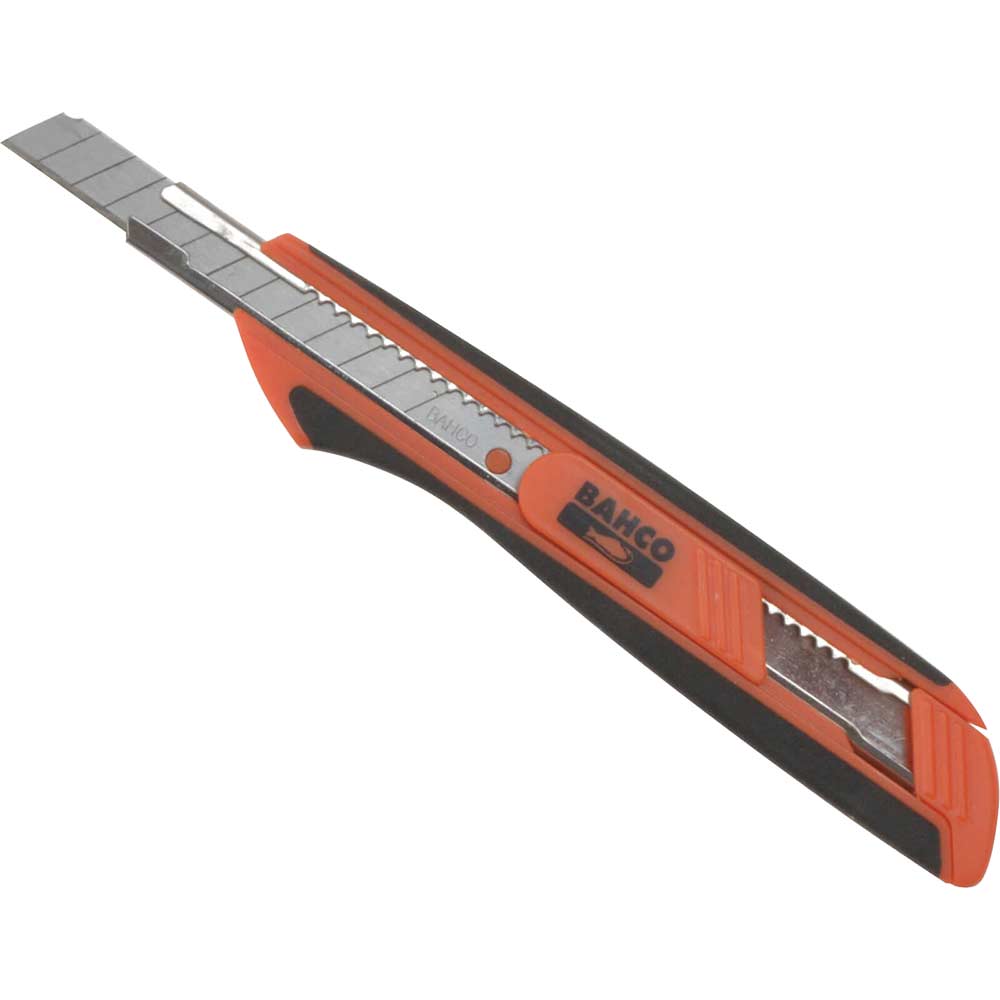Image of Bahco Better Snap Off Blade Utility Knife 9mm with TPE Grip