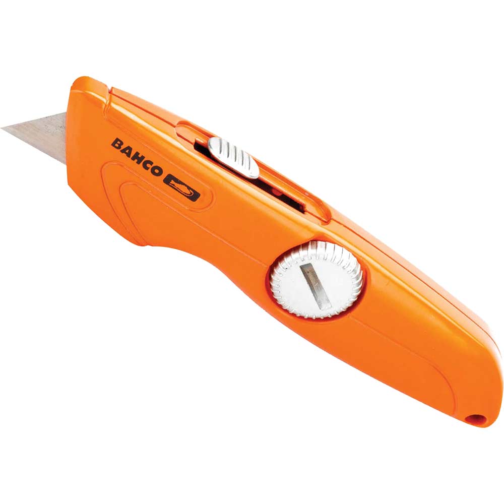 Image of Bahco Good Retractable Blade Utility Knife with Twist Screw