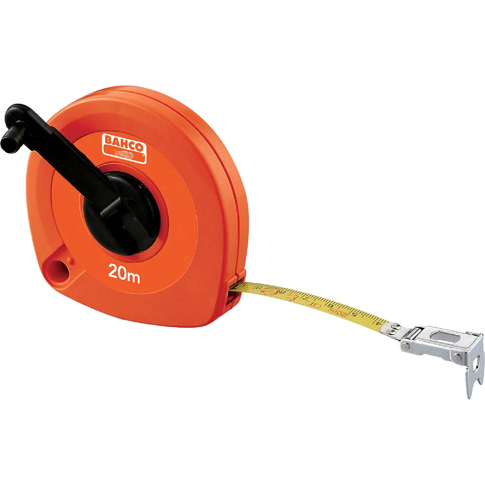 Image of Bahco Steel Tape 20 Metre / 64 Feet Long Tape Measure