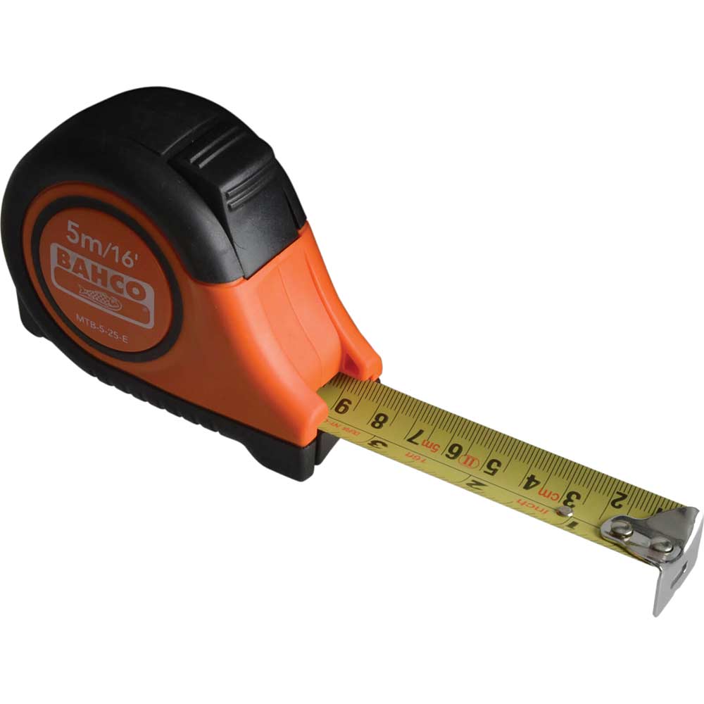 Image of Bahco Auto Lock 5 Metre / 16 Feet Tape Measure