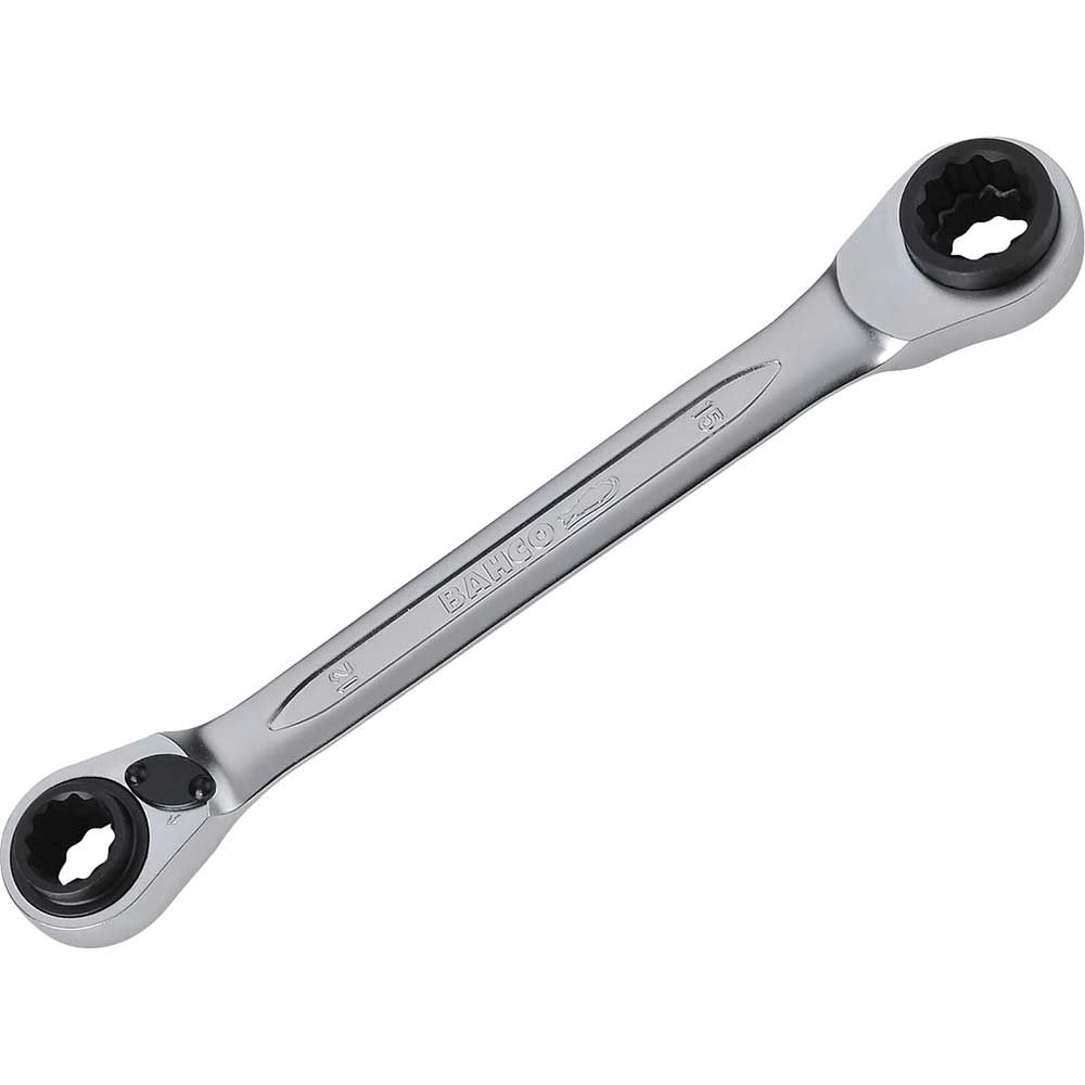 Image of Bahco Reversible Ratchet Spanner 12 - 15mm