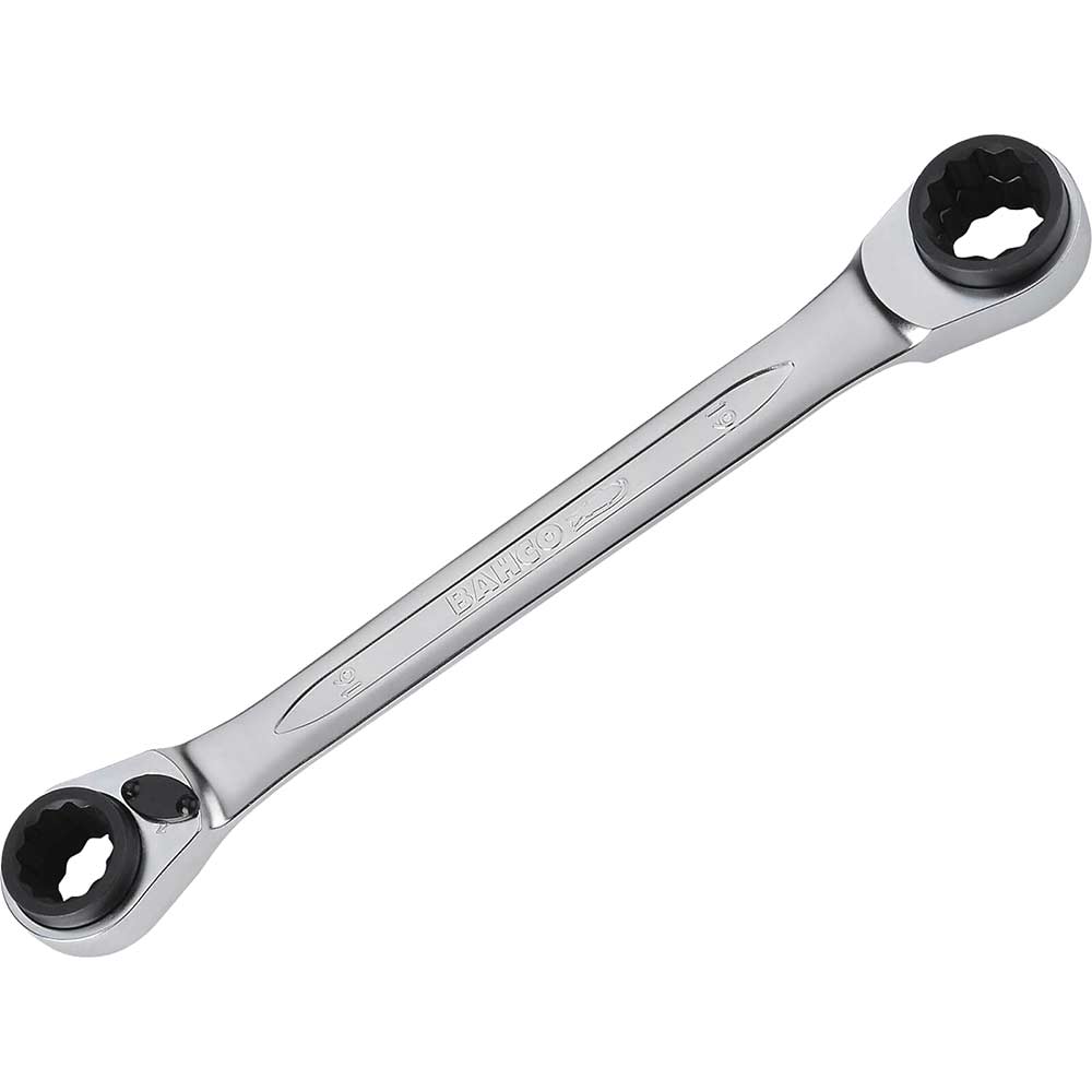 Image of Bahco Reversible Ratchet Spanner 16 - 19mm