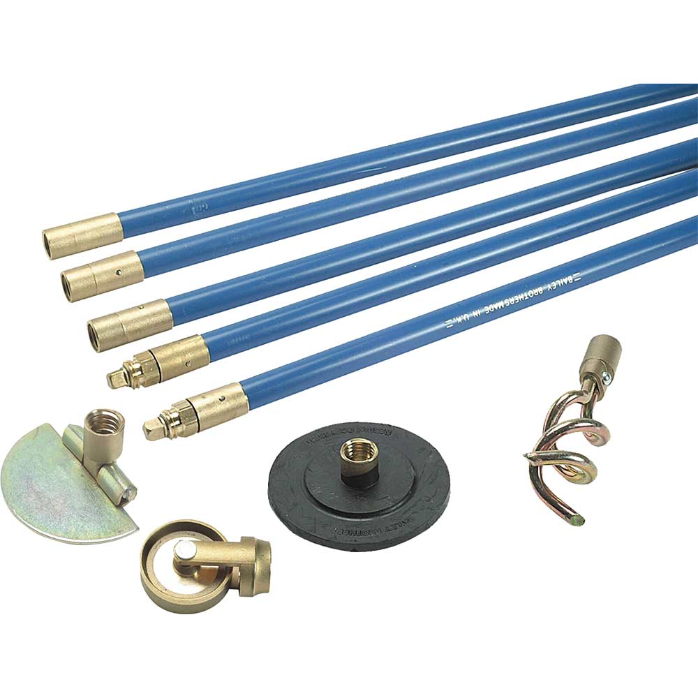 Image of Bailey 1324 L/F 3/4&quot; Drain Rod Set 4 Tools