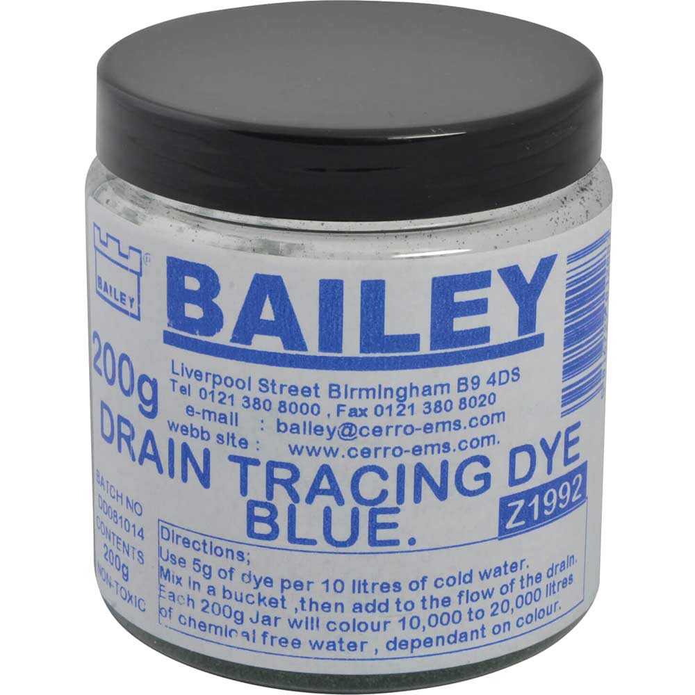 Bailey 1992 Drain Tracing Dye - Blue