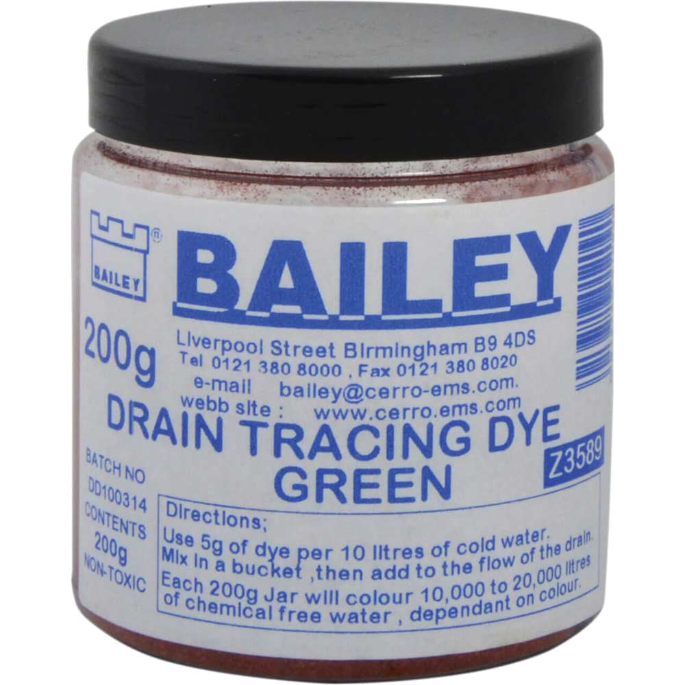 Bailey 3589 Drain Tracing Dye - Green