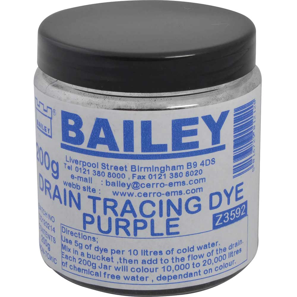 Bailey 3592 Drain Tracing Dye - Purple