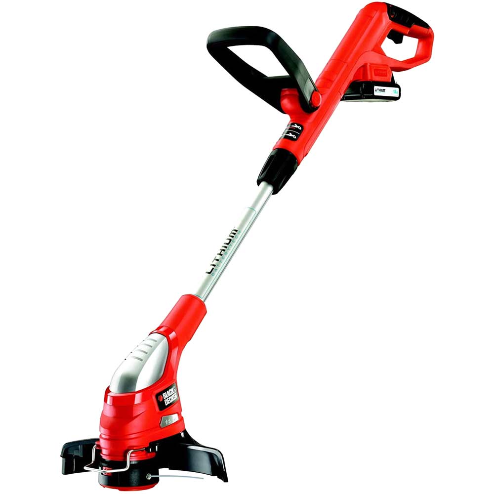 Image of Black & Decker GLC1423L 14.4v Cordless Telescopic Grass Trimmer with 1 Lithium Ion Battery 1.1ah