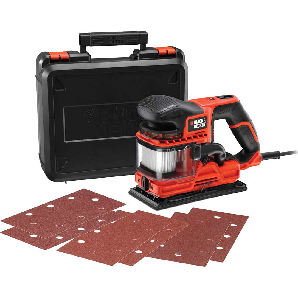 Image of Black & Decker KA330EKA Duosand 1/3 Sheet Sander with Dust Collection 270w 240v