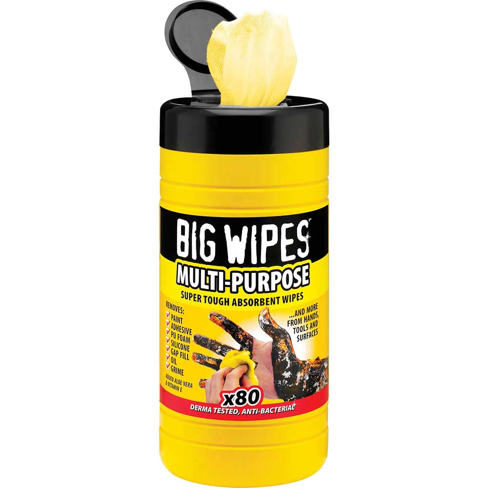 Big Wipes Industrial Cleaning Wipes Tub of 80 Wipes