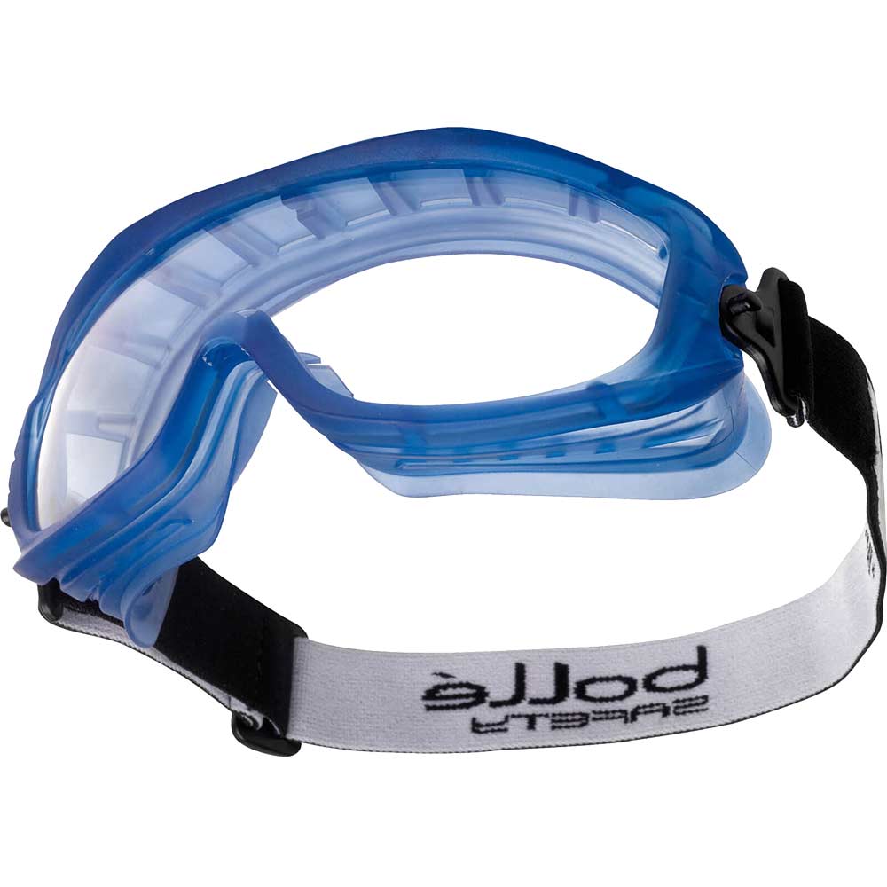 Image of Bolle Atom ATOAPSI Clear Blue Anti Scratch & Anti Fog Safety Goggles