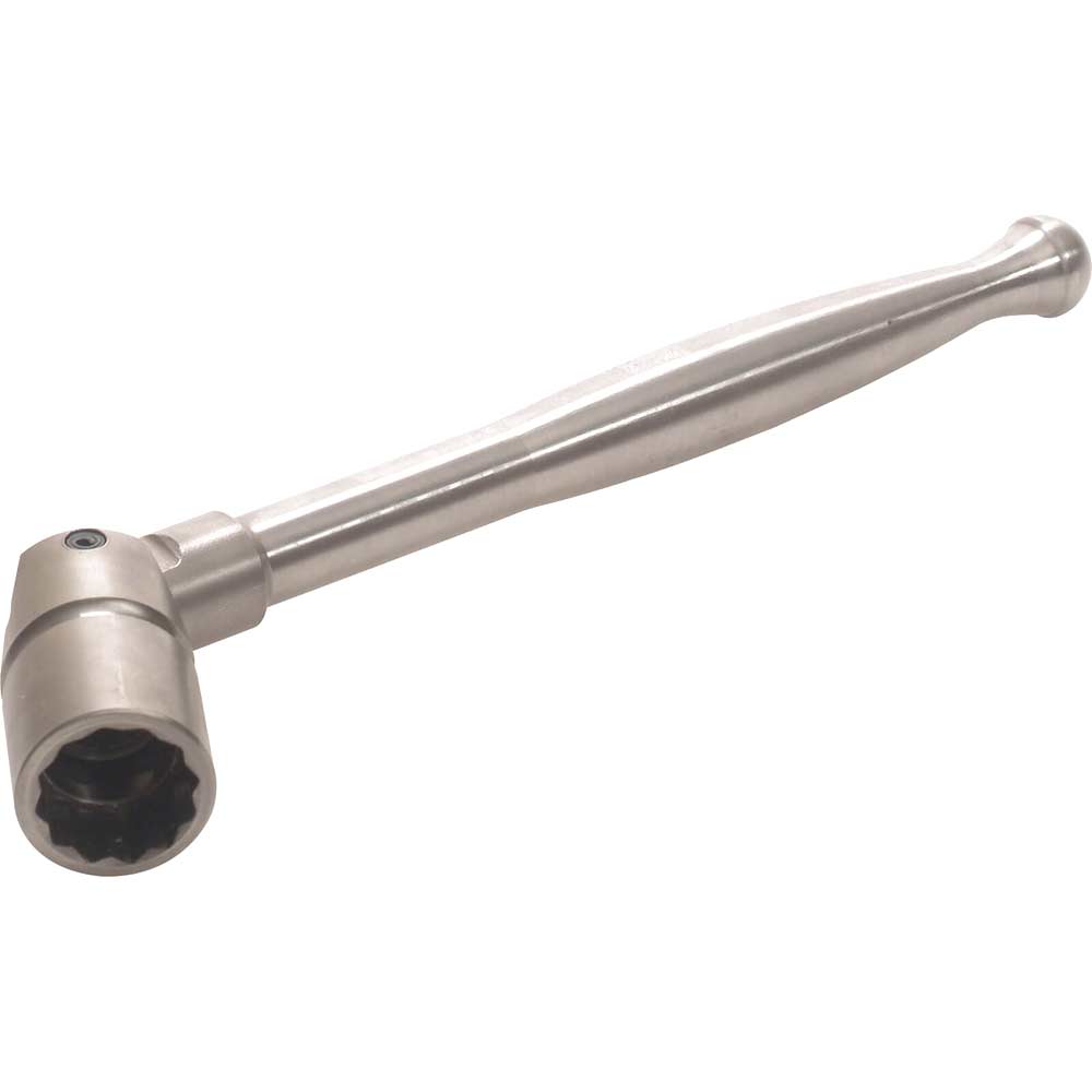 Image of Bi Metal Titanium Scaffold Spanner with Poker Handle 7/16&quot; Bi Hex Whitworth Steel Socket