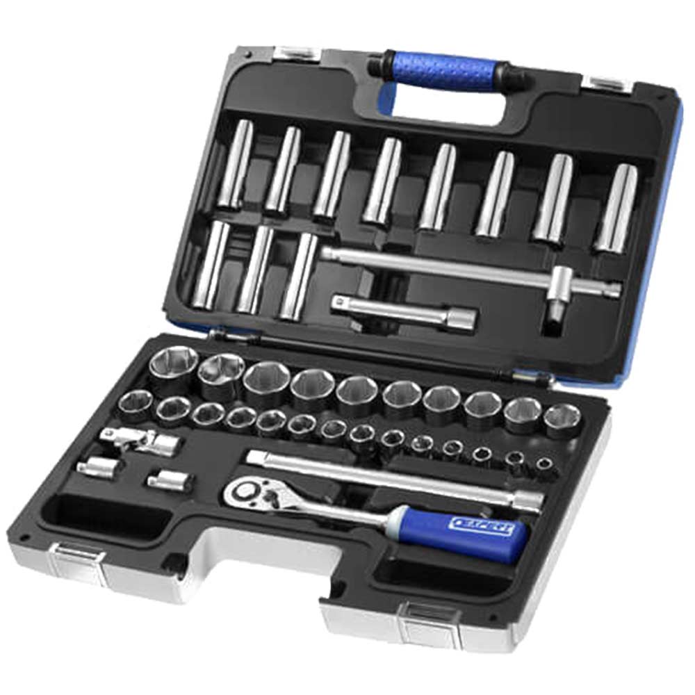 Image of Britool 42 Piece 1/2&quot; Square Drive Socket & Accessory Set Metric