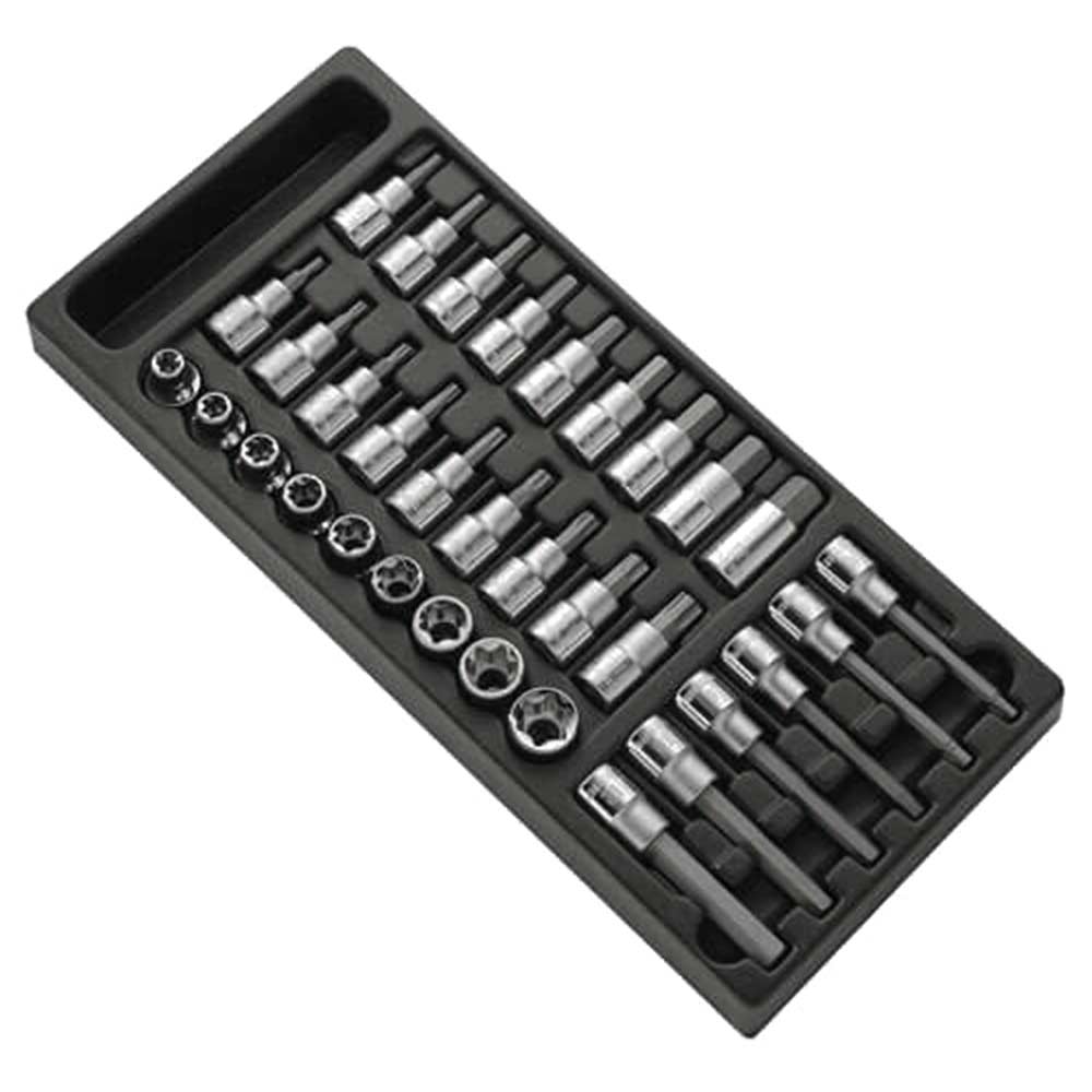 Image of Britool 33 Piece 1/2&quot; Square Drive Module Socket Bit Set Compatible with Britool & Facom Tool Chests & Roller Cabinets