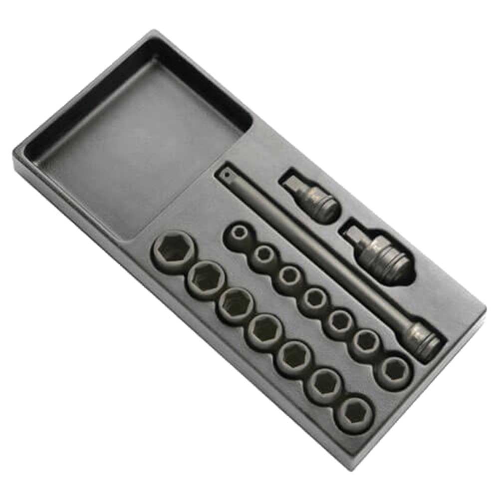 Image of Britool 17 Piece 1/2&quot; Square Drive Impact Socket Set Metric in Tray Module