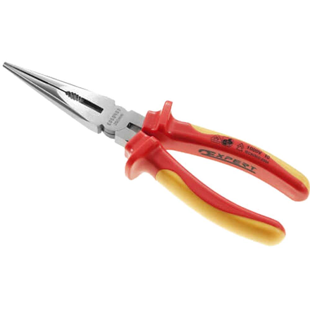 Britool VDE Insulated 1000v Half Round Straight Nose Pliers 200mm