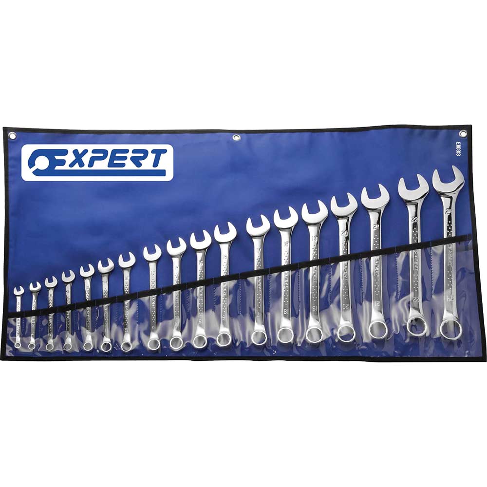 Image of Britool 18 Piece Combination Spanner Set 6 - 24mm in Tool Roll