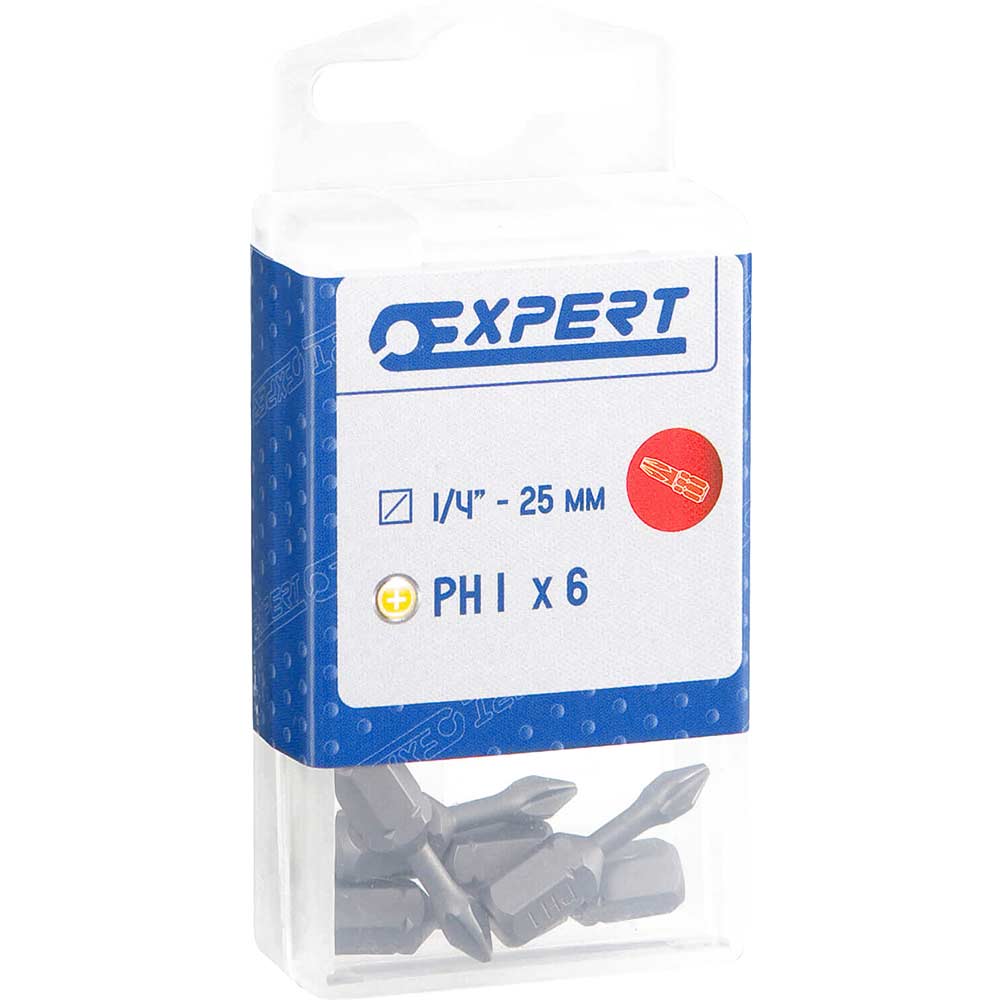 Image of Britool 1/4&quot; Drive PH3 x 25mm Torsion Phillips Driver Bit Pack of 6