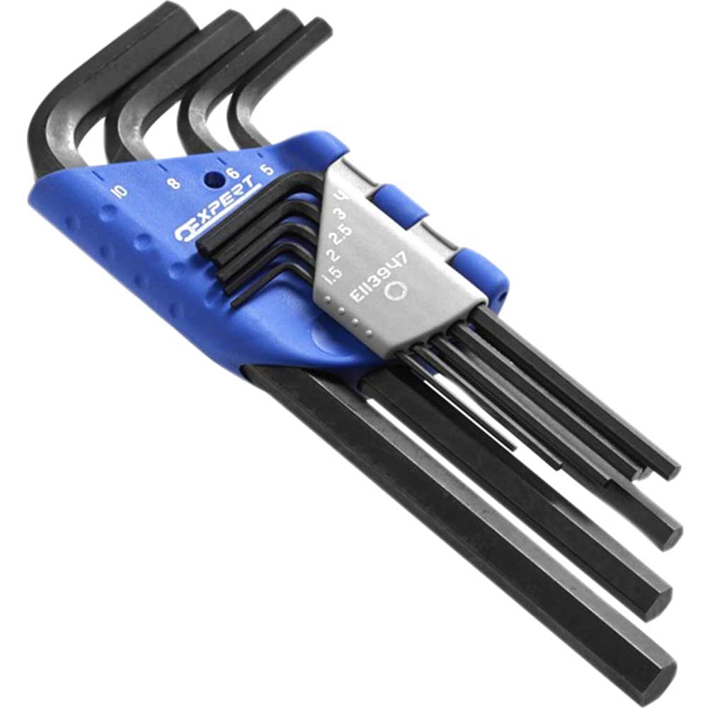 Image of Britool 9 Piece Long Hexagon Allen Key Set 1.5 - 10mm