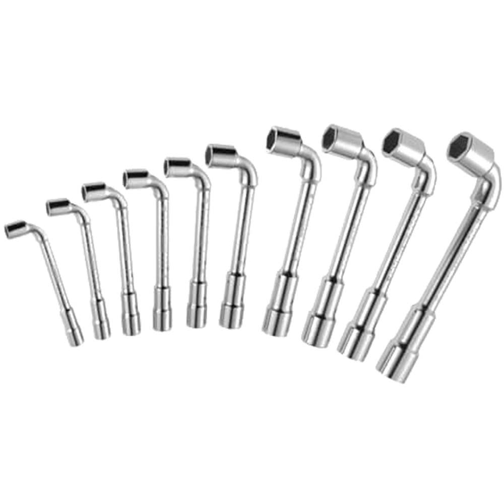 Image of Britool 10 Piece 6 x 12 Point Angled Socket Wrench Set Metric