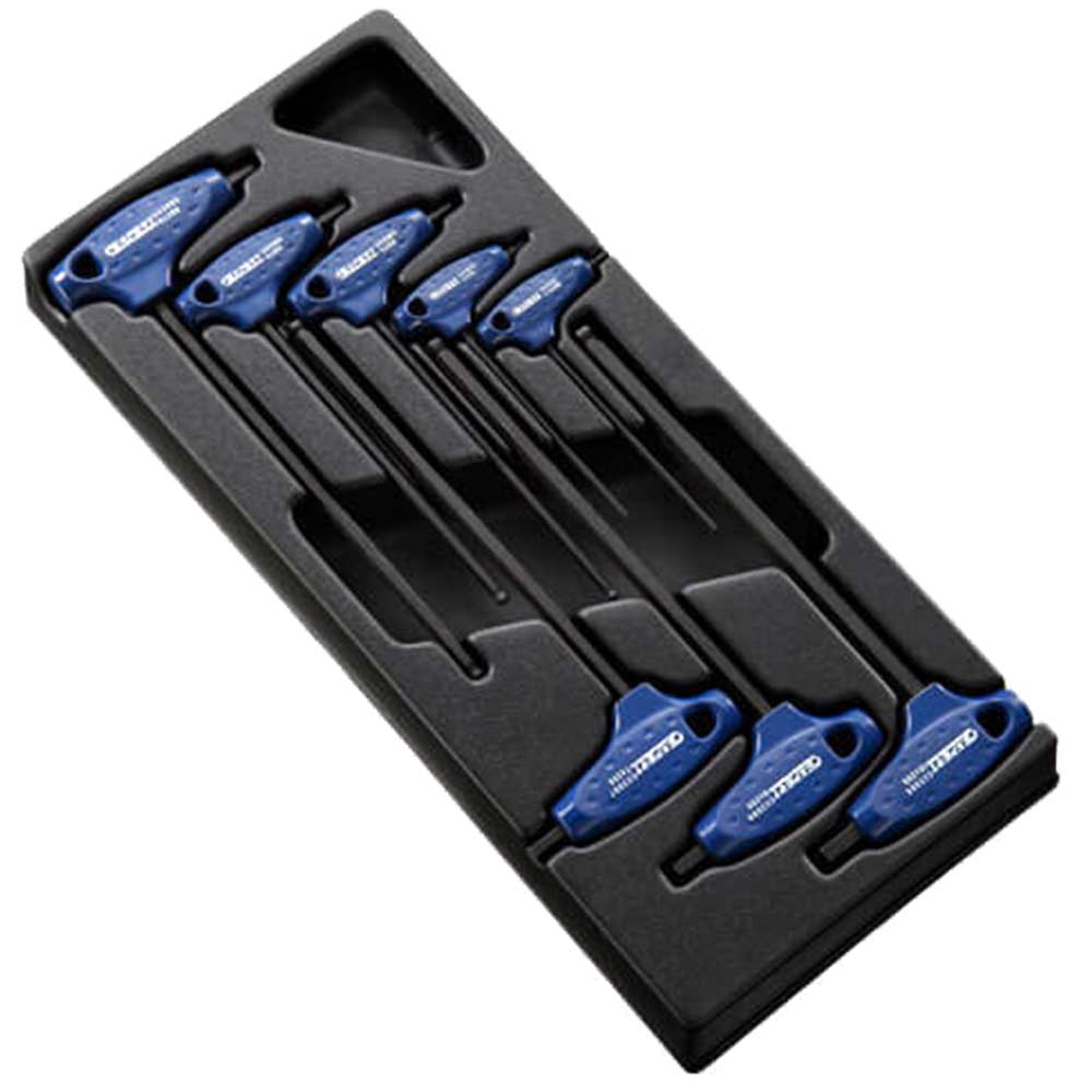 Image of Britool 8 Piece T Handle Hexagon Allen Key Set 2.5 - 10mm in Tray Module