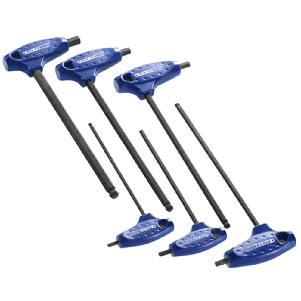 Image of Britool 6 Piece T Handle Ball End Head Hexagon Allen Key Set 4 - 10mm