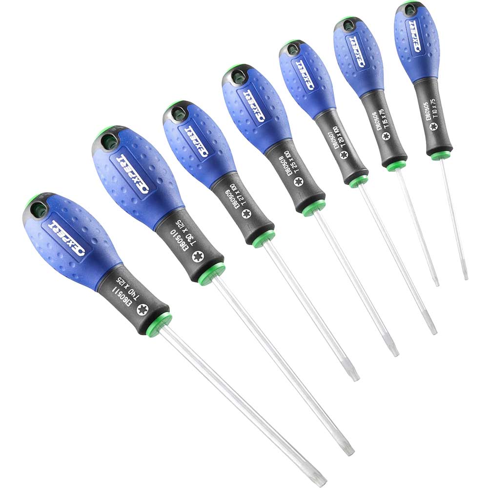 Image of Britool 7 Piece Torx Screwdriver Set T10 - T40