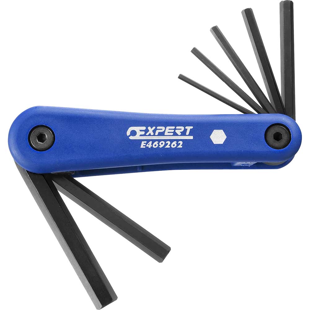 Image of Britool 7 Piece Folding Hexagon Allen Key Set 2.5 - 10mm