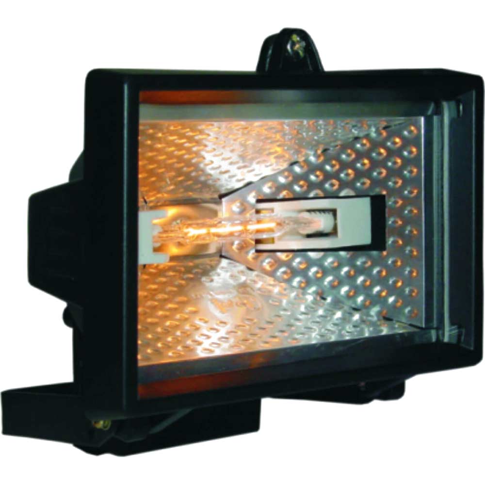 Byron HL120 Halogen Floodlight Black 120w 240v