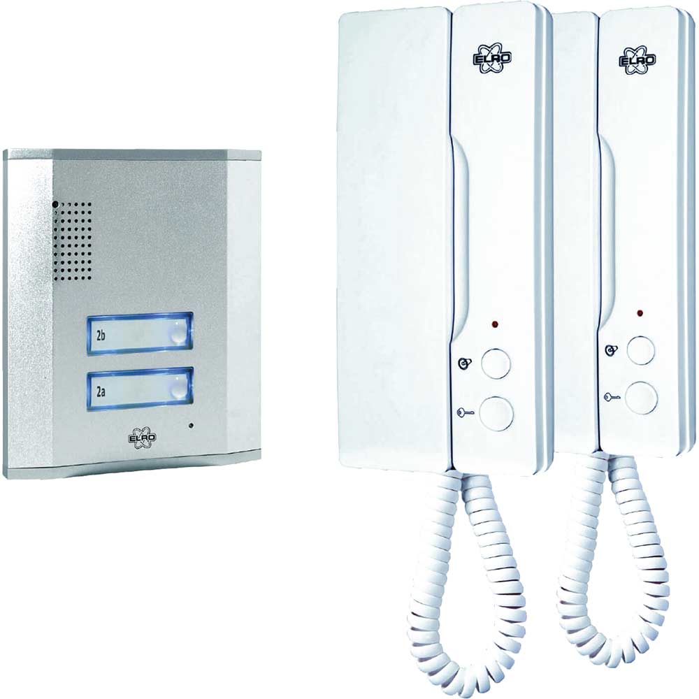 Byron Audio Door Intercom Kit for 2 Apartments 240v