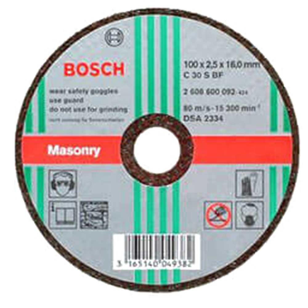 Bosch Cutting Disc 125mm x 2.5mm x 22.2mm Stone