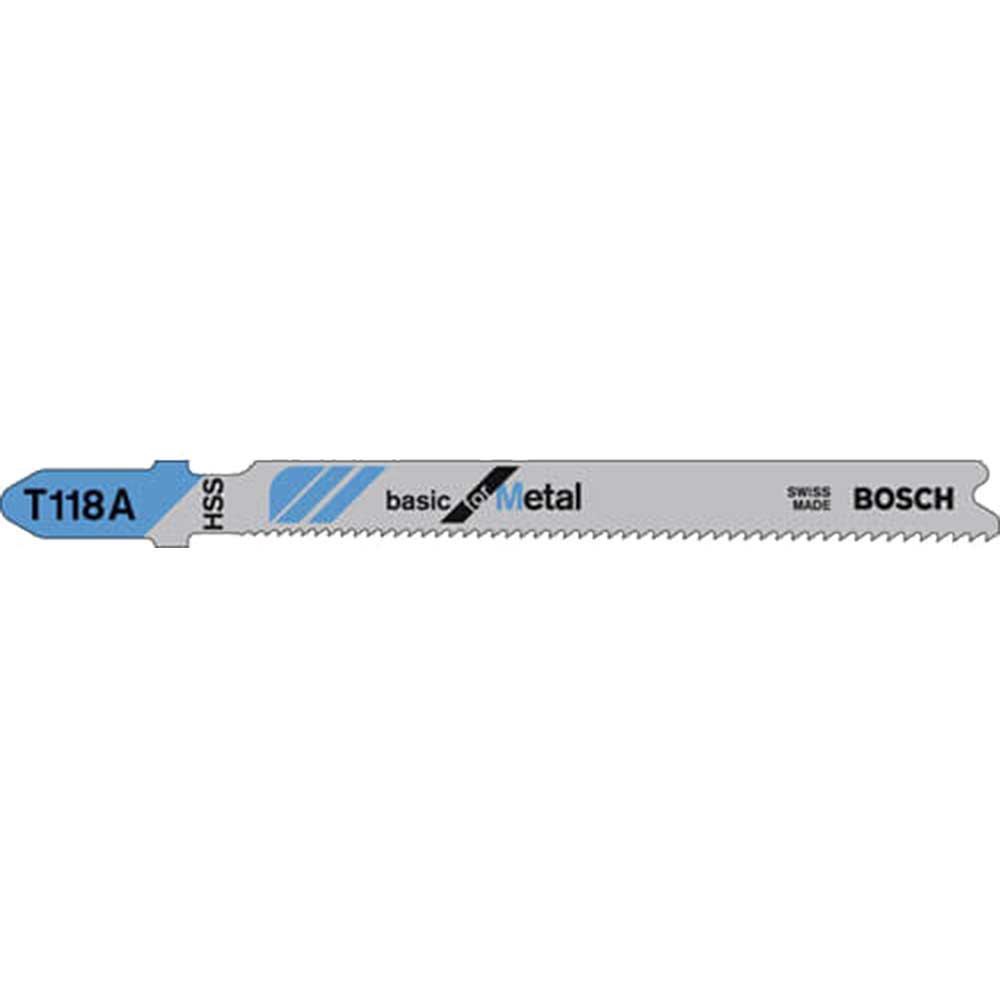 Bosch T118 A Metal Cutting Jigsaw Blade Pack of 5 To Suit All Most Popular Jigsaws