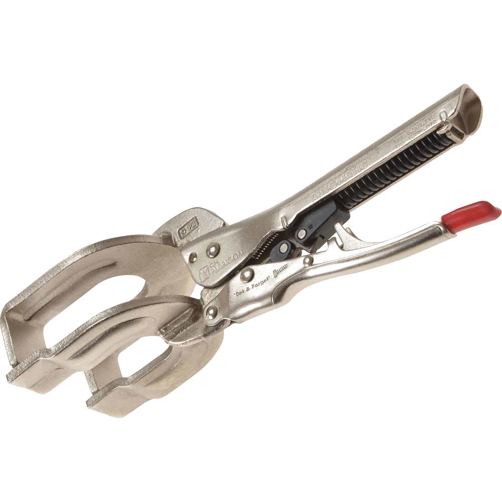 Image of Hanson Automatic Locking Fork Jaw Clamp 225mm / 9&quot;