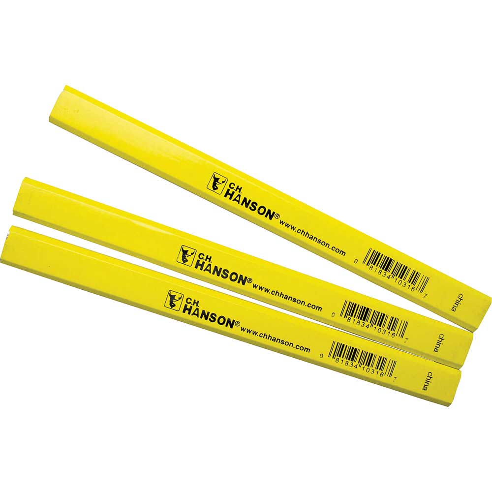 C H Hanson Carpenter Pencils with Medium Lead Box of 72