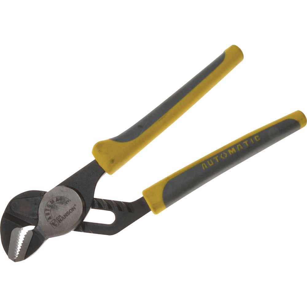 Image of Hanson Automatic Soft Grip Locking Groove Pliers 235mm / 9.1/2&quot;