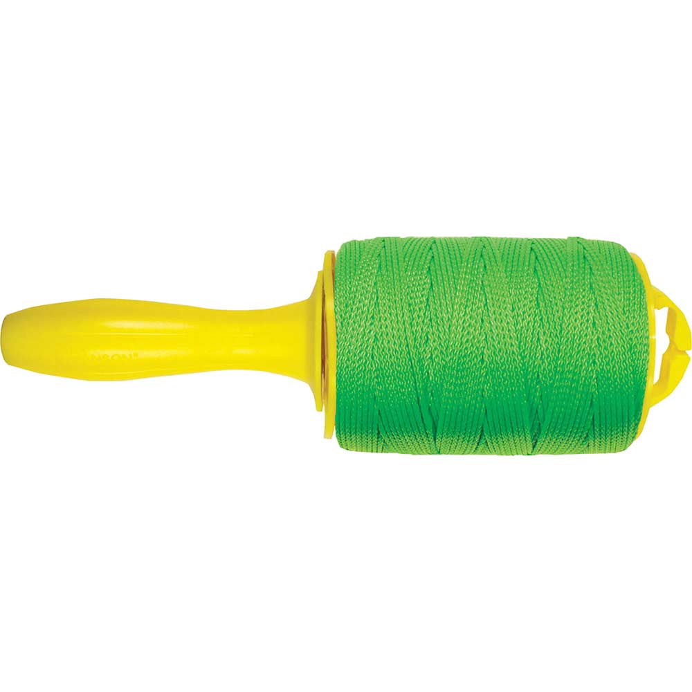 Image of Hanson Braided Fluorescent Green Nylon Marking Line & Reel 152 Metre / 500 Feet