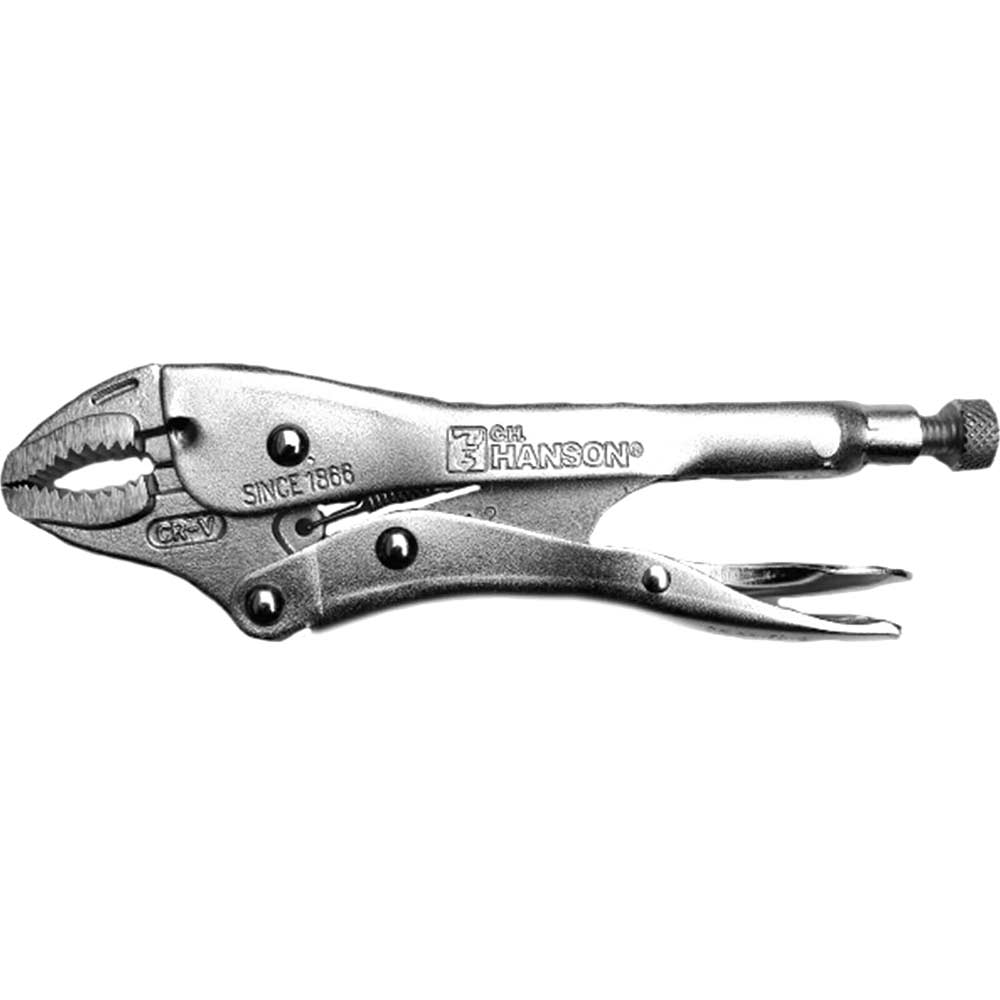 Image of Hanson Locking Curved Jaw Pliers 180mm / 7&quot;
