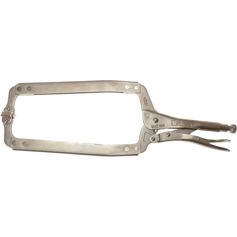 Image of Hanson Locking C Clamp with Swivel Pads 450mm / 18&quot;