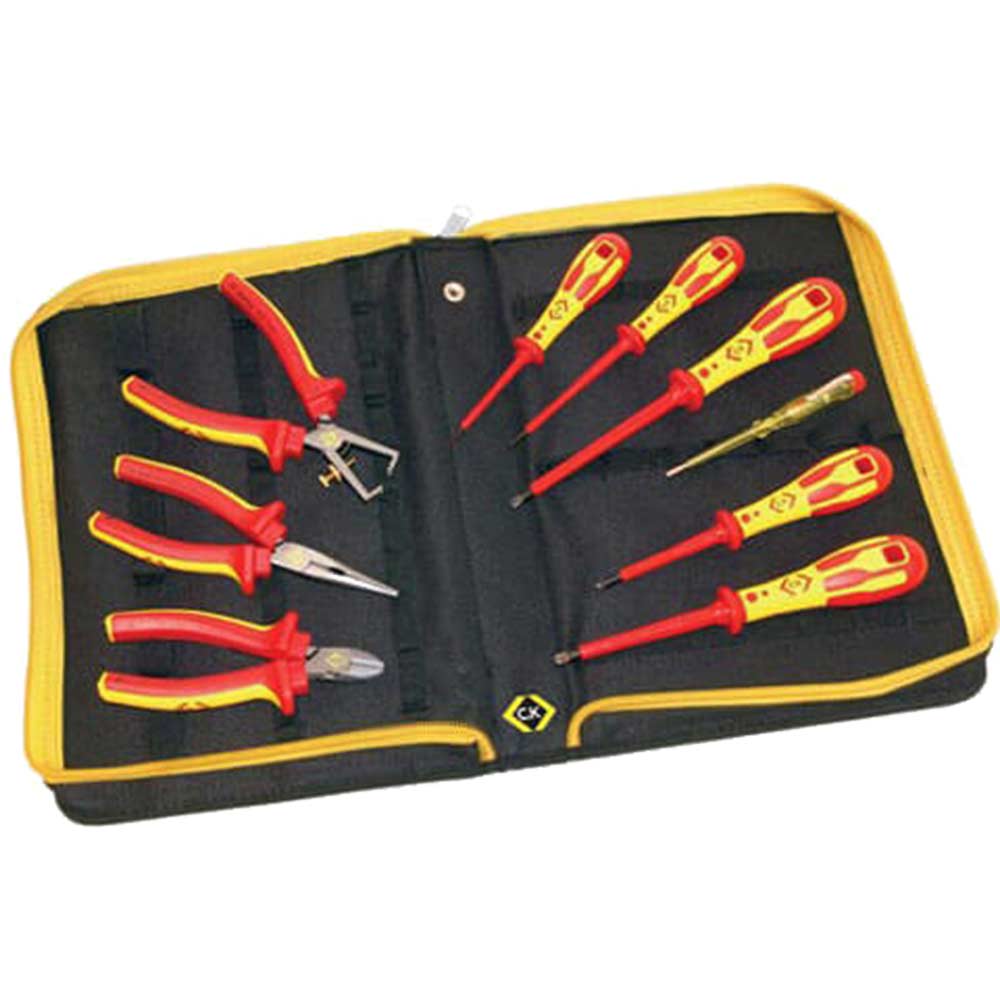 CK 9 Piece VDE Insulated Pliers & Screwdriver Set Pozi / Slotted