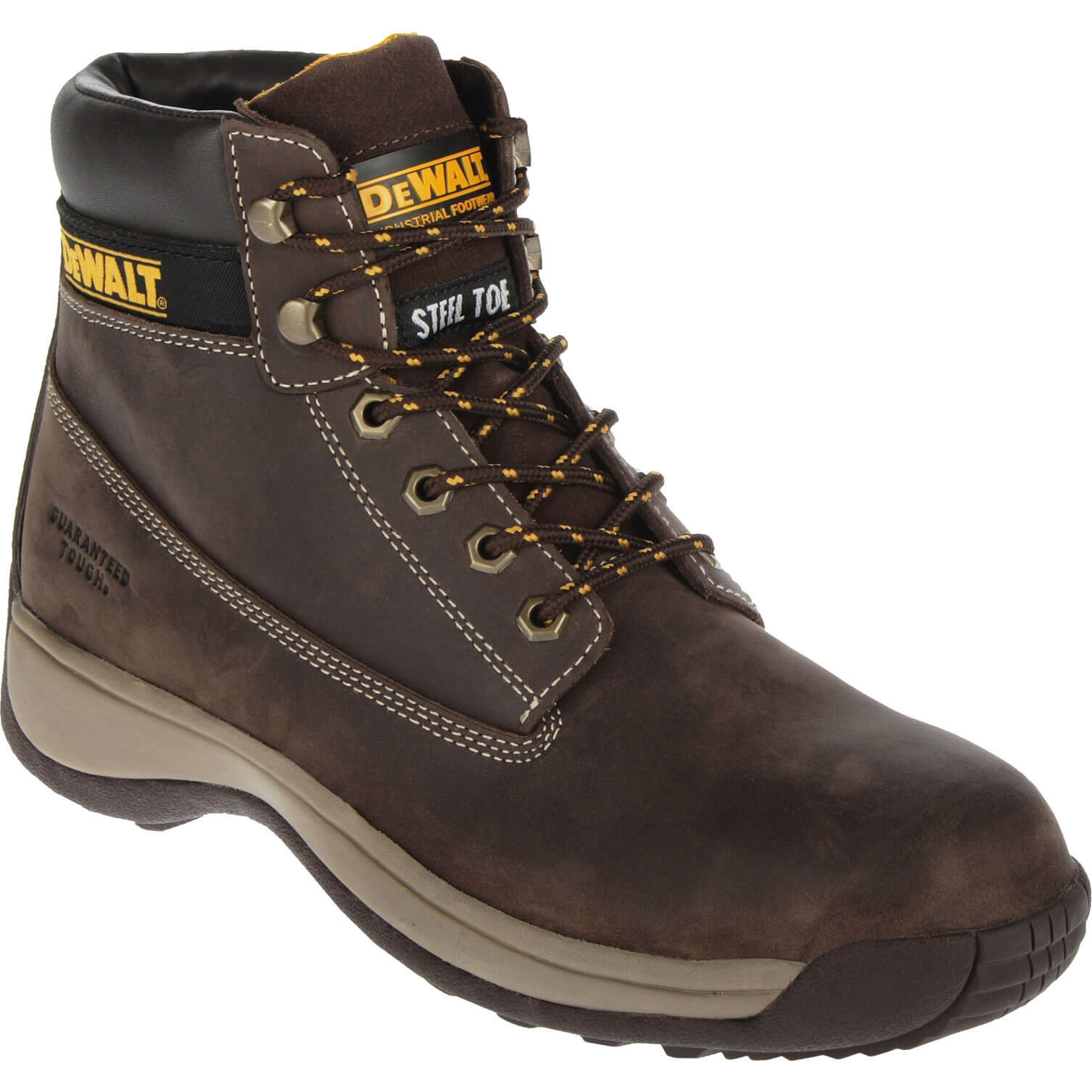 DeWalt Apprentice Nubuck Safety Work Boots Brown Size 8