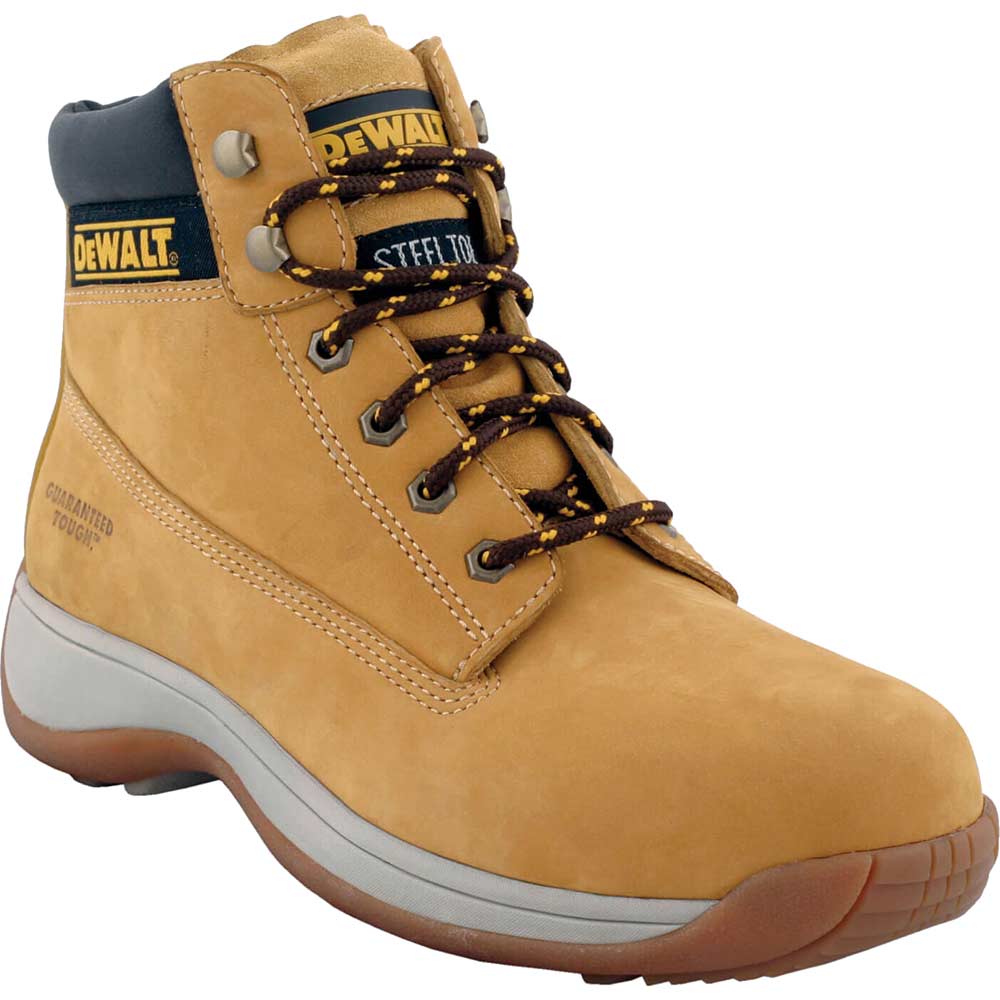 Image of DeWalt Apprentice Nubuck Sports Safety Work Boots Wheat Size 10